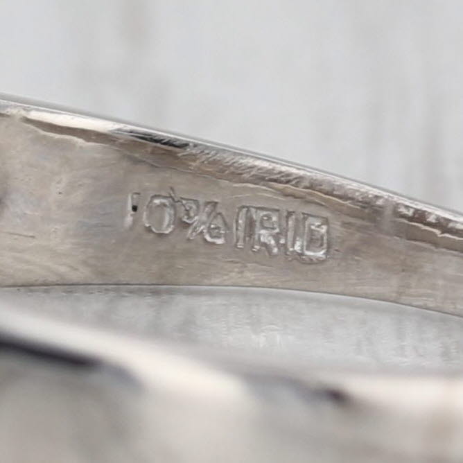 1.40ctw Diamond Anniversary Wedding Band 900 Platinum Size 7.5 Ring Stackable