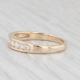 0.26ctw Diamond Wedding Band 14k Yellow Gold Size 5 Stackable Anniversary Ring