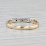 0.20ctw Diamond Wedding Band 14k Gold Size 8 Stackable Anniversary Ring