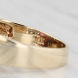 Light Gray 0.94ctw Oval Rhodolite Garnet Diamond Ring 10k Yellow Gold Size 7 Bypass