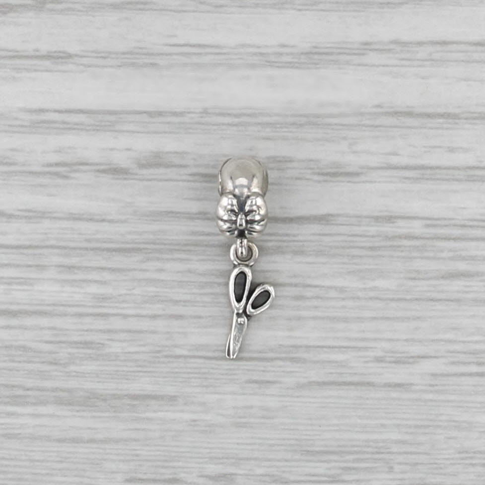 Pandora Shear Perfection Scissors Bead Charm Sterling Silver 791113 Dangle