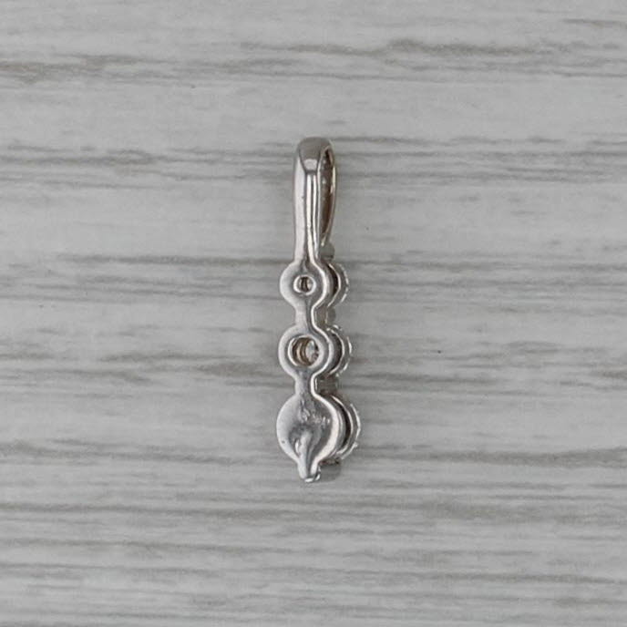 0.51ctw 3-Stone Diamond Journey Pendant 14k White Gold