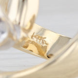 Light Gray 0.92ctw Oval Tanzanite Diamond Wrap Ring 14k Yellow Gold Size 7.5