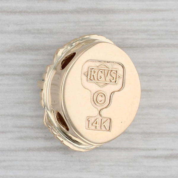 Richard Glatter 0.96ctw Peridot Pearl Slide Bracelet Charm 14k Gold Vintage
