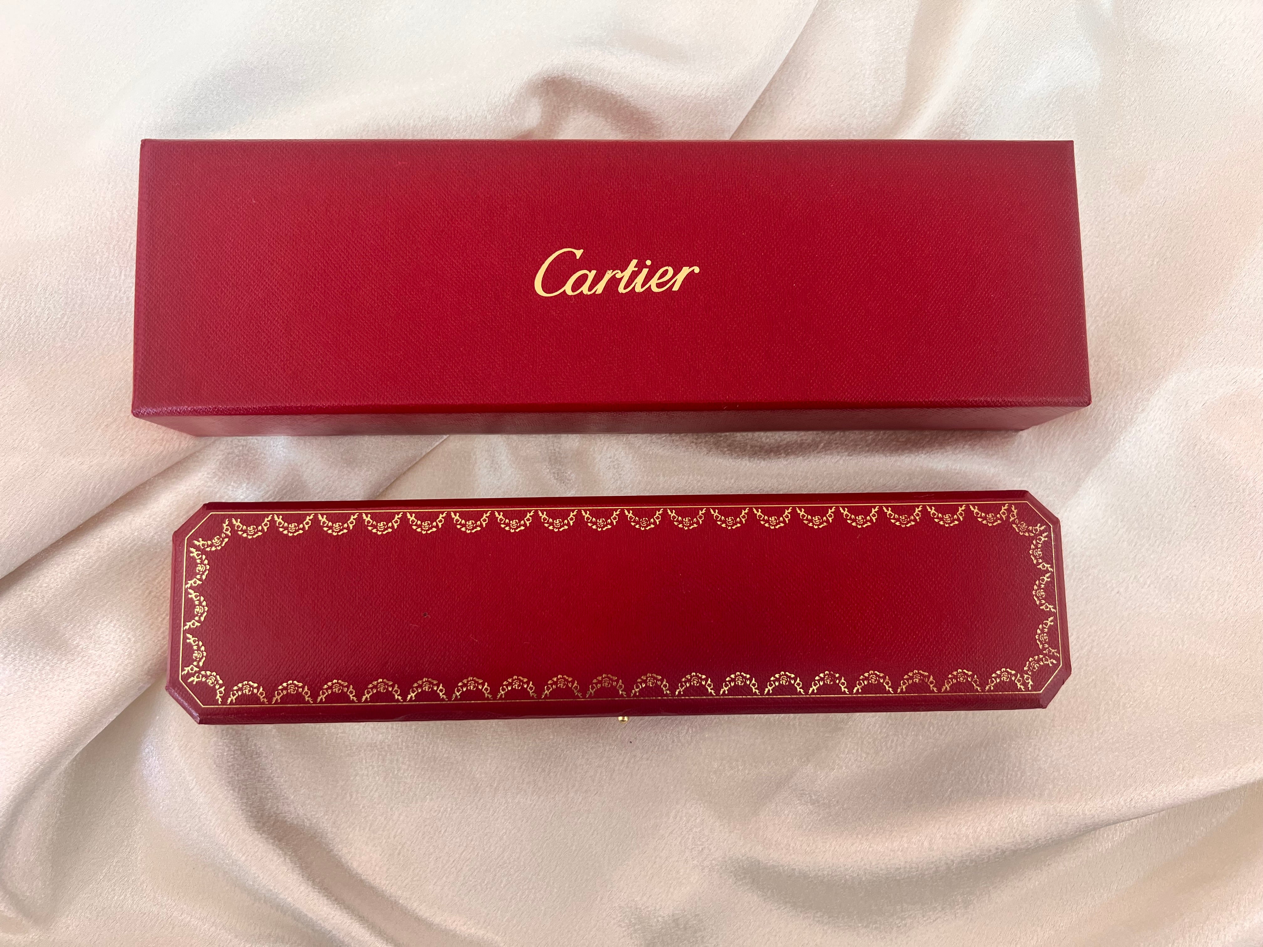 Brown Cartier 6.25ctw VVS Diamond Tulip Tennis Bracelet & Box 950 Platinum 6.75"