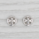 Light Gray 0.42ctw Diamond Earring Jackets Stud Enhancers 14k White Gold Eloquence Werdiger