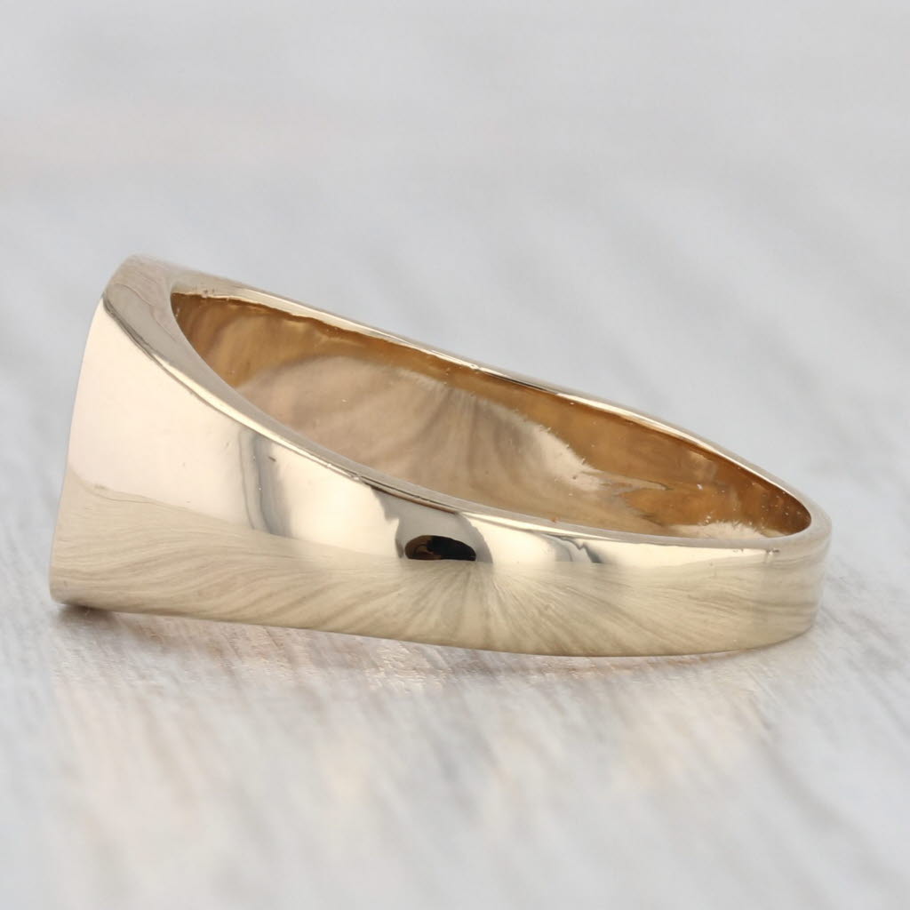 Engravable Signet Ring 14k Yellow Gold Size 7 Vintage