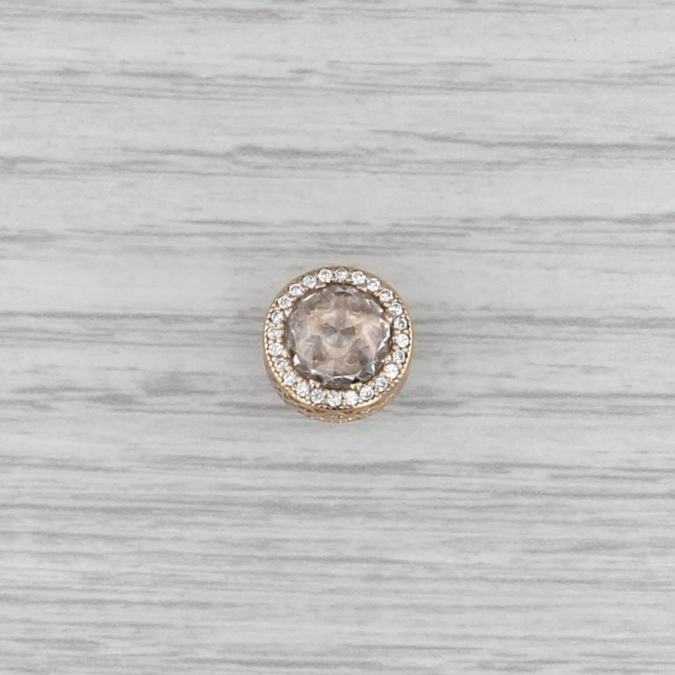 Authentic Pandora Radiant Hearts Charm 750843CZ 14k Gold Bead
