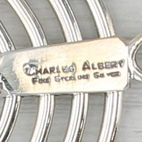 Gray Cultured Pearl Statement Circles Pendant Sterling Silver Charles Albert