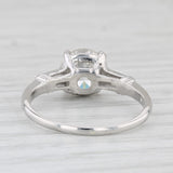 Vintage 2.20ctw Round Diamond Engagement Ring Platinum Size 7.75