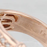 Le Vian 1.25ctw Diamond Multi-Band Cocktail Ring 14k Rose Gold Size 7