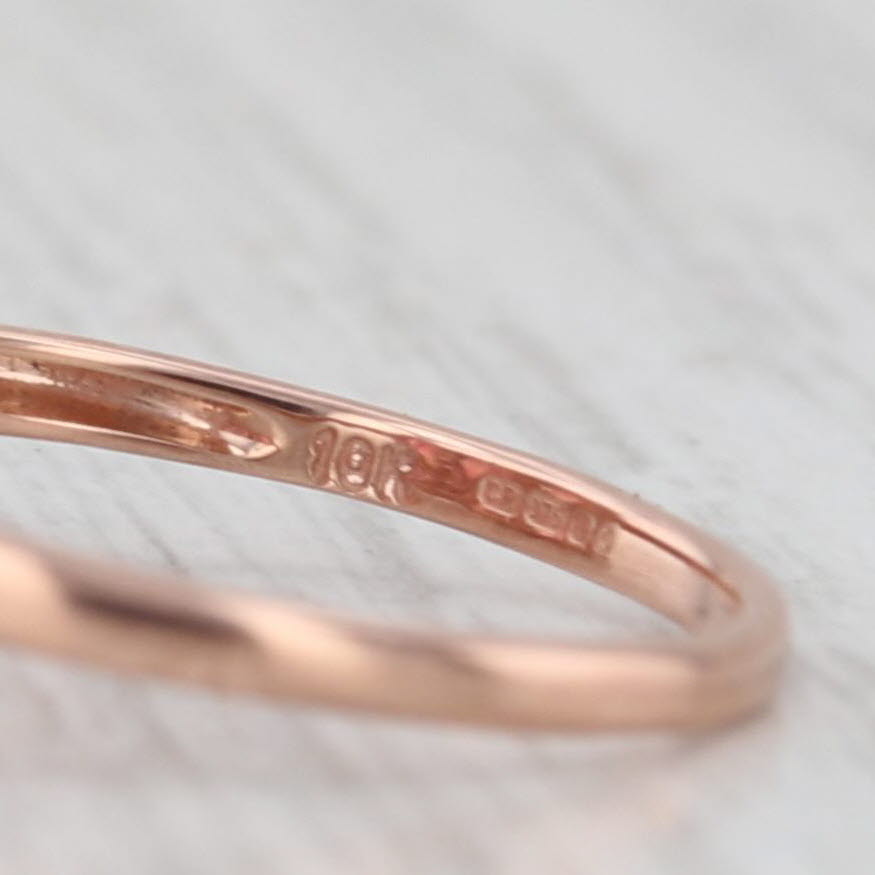 Light Gray 2.65ctw 3-Stone Pink Tourmaline Ring 10k Rose Gold Size 5.25 Jacque Christie