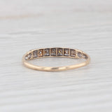 Vintage Diamond Wedding Band 14K Gold Size 6 Ring Stackable