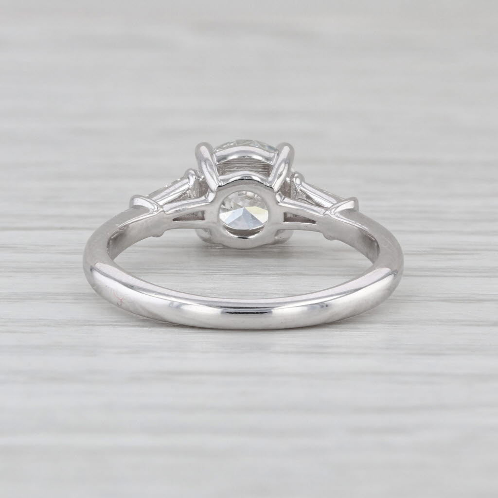 GIA 1.49ctw Round VVS2 G Diamond Engagement Ring 14k White Gold Size 6.5