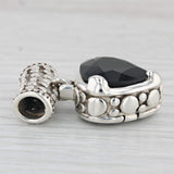 Onyx Statement Pendant Sterling Silver Signed MX