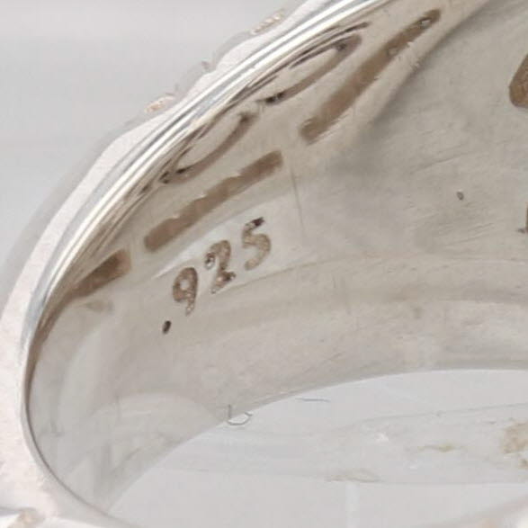 Slane & Slane Basketweave 2.40ctw Black Sapphire Ring Sterling Silver Cocktail