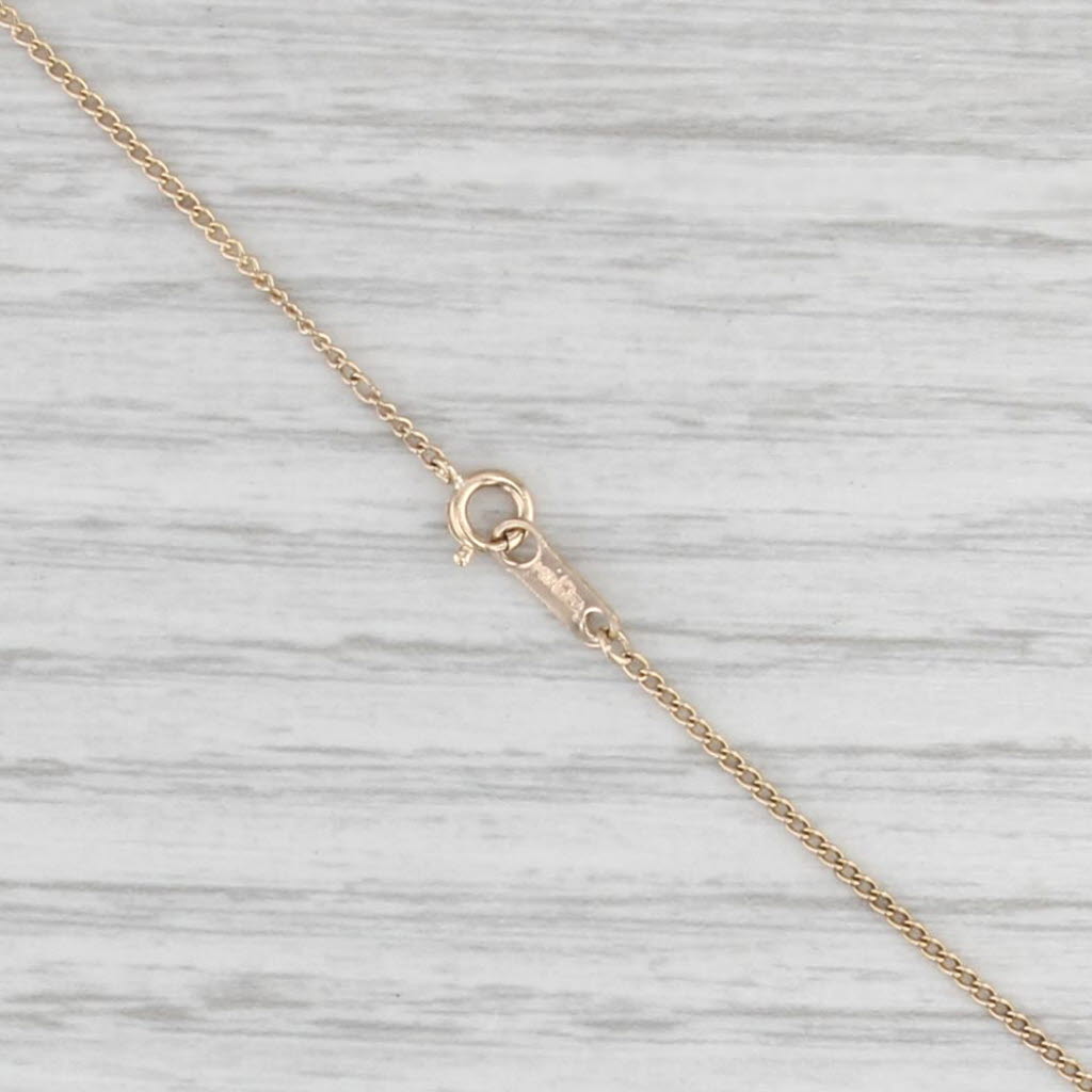 0.87ctw Diamond Halo Circle Pendant Necklace 14k Yellow Gold 17.75" Curb Chain