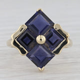 6.48ctw Purple Iolite Cocktail Ring 14k Yellow Gold Size 10.25