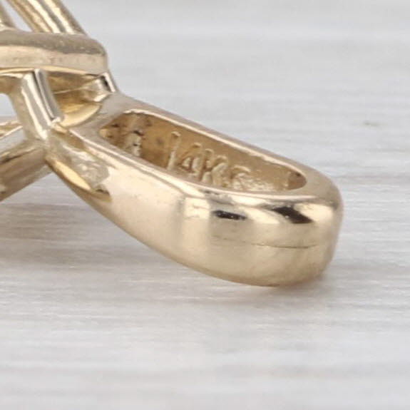 New 0.58ct Diamond Pear Solitaire Pendant 14k Yellow Gold Small Drop