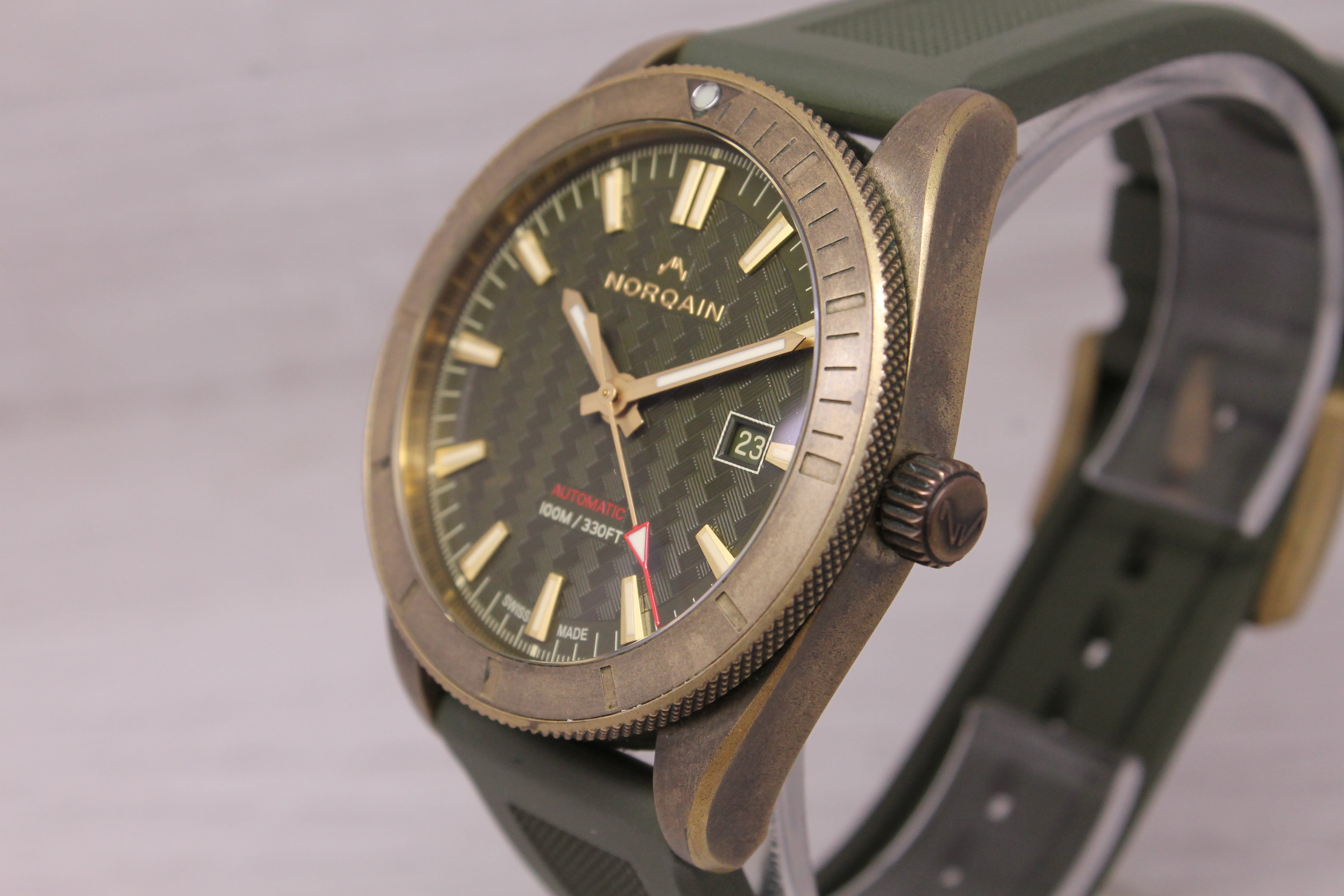 Norqain Adventure Sport 42mm Auto Watch Bronze Steel Swiss N1000.08Z01.E01.R02