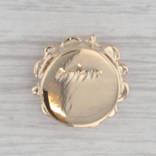 Richard Klein Cultured Pearl Cluster Flower Slide Bracelet Charm 14k Yellow Gold