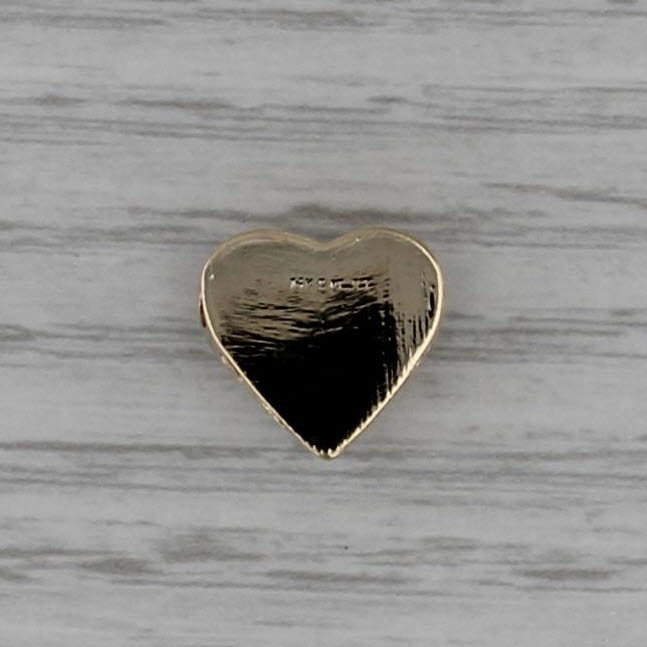 Richard Klein 0.60ctw Garnet Heart Slide Bracelet Charm 14k Gold Vintage KLJCI