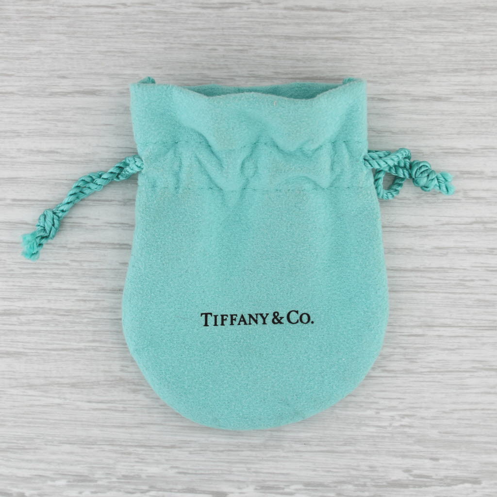 Engravable Tiffany ID Heart Tag Necklace Sterling Silver 16" Cable Chain