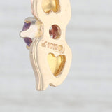 0.47ctw Purple Cubic Zirconia Landstroms Black Hills Gold Dangle Earrings 10k