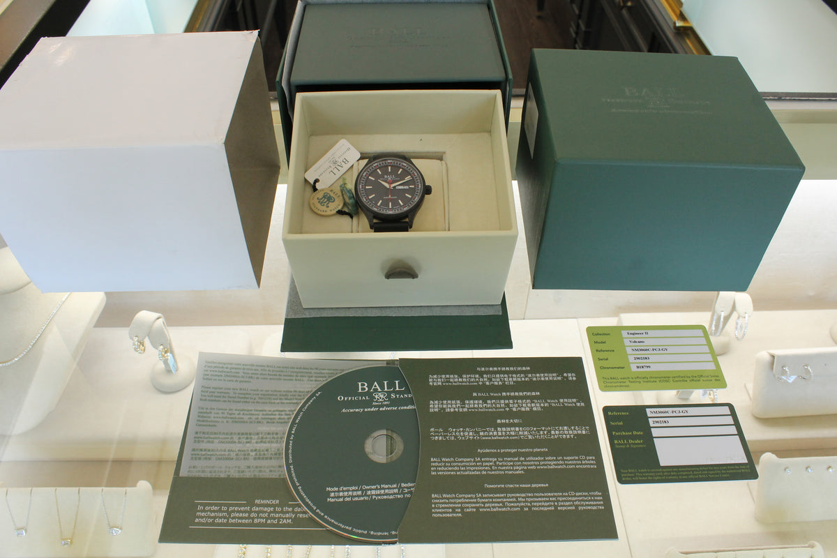 Ball Engineer II Volcano 45mm Automatic Watch Swiss NM3060C Day Date MINT