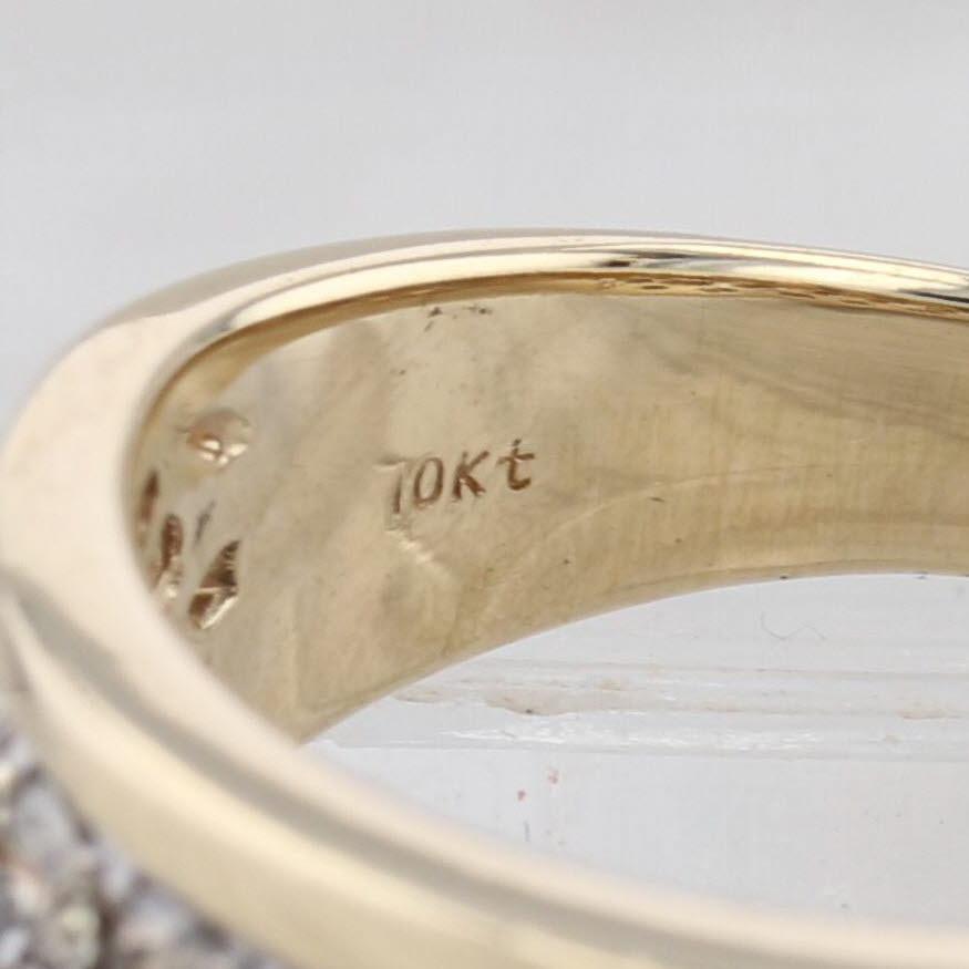 1.45ctw Champagne Diamond Ring 10k Yellow Gold Size 10.5 Men's Wedding