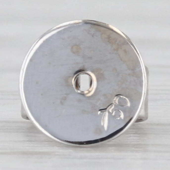 0.82ctw Diamond Starfish Stud Earrings 18k White Gold Studs Nautical