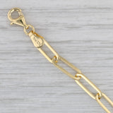 New Paperclip Chain Necklace 14k Yellow Gold 20" 4.1mm