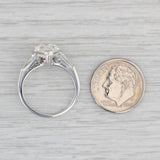 Gray Jabel 2.88ctw Pear Diamond Engagement Ring 18k White Gold Size 7 GIA Box Vintage