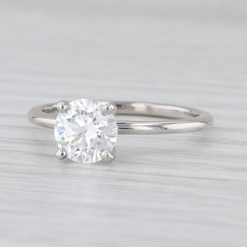 1.55ct IGI Lab Grown Round Diamond Solitaire Engagement Ring 14k White Gold Sz 9
