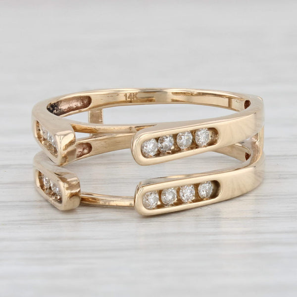 0.25ctw Diamond 14k Yellow Gold Size 6 Semi Mount Engagement