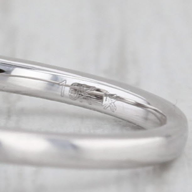 0.32ctw Diamond Cluster Halo Engagement Ring 10k White Gold Size 6