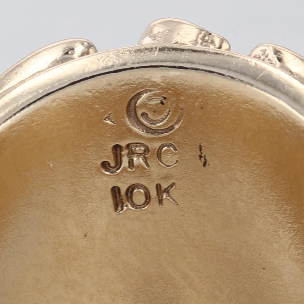 US Marine Corps Signet Ring 10k Yellow Gold Size 8.5 USMC Eagle Anchor Insignia