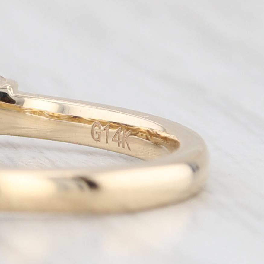Light Gray New 0.54ctw Diamond Wedding Band 14k Yellow Gold Stackable Anniversary Ring 6.5