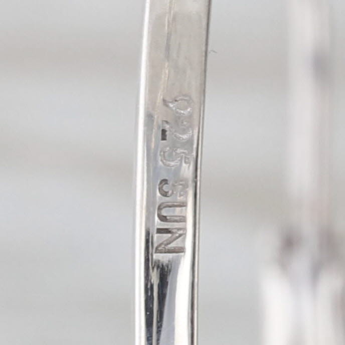 0.26ctw Diamond Hoop Earrings Sterling Silver Round Large Hoops 38.4 x 2.2 mm