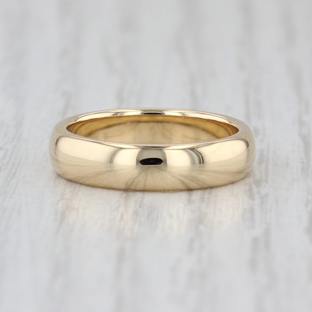 Tiffany & Co Forever 4.5mm Wedding Band 18k Yellow Gold Size 5.75-6 Ring