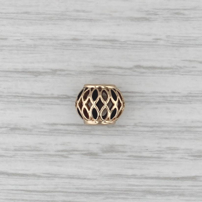 Authentic Pandora 750814EN16 Royal Victorian Charm 14k Gold Retired Bead
