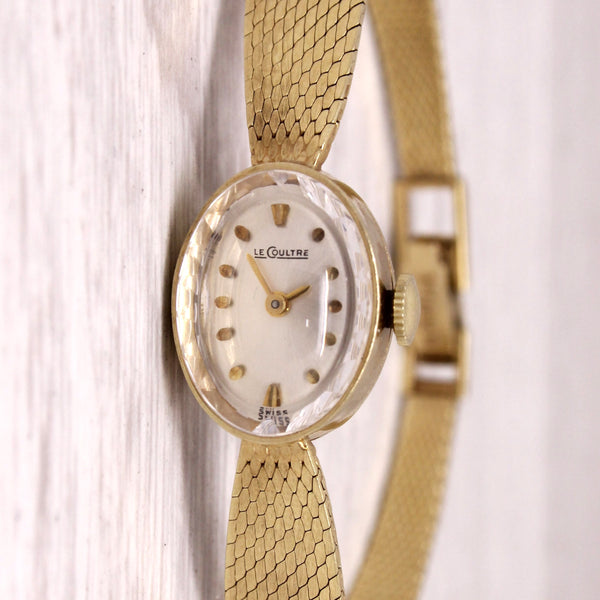 Vintage c.1970's LeCoultre Ladies 14k Yellow Gold Bracelet Watch c.845