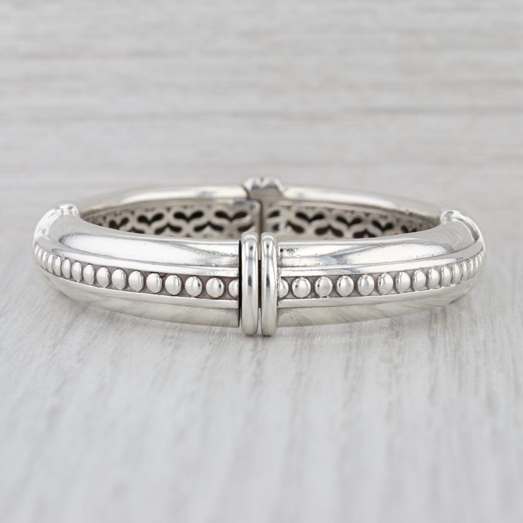 Slane & Slane Bangle Bracelet Sterling Silver 14k Gold Hinged Stackable