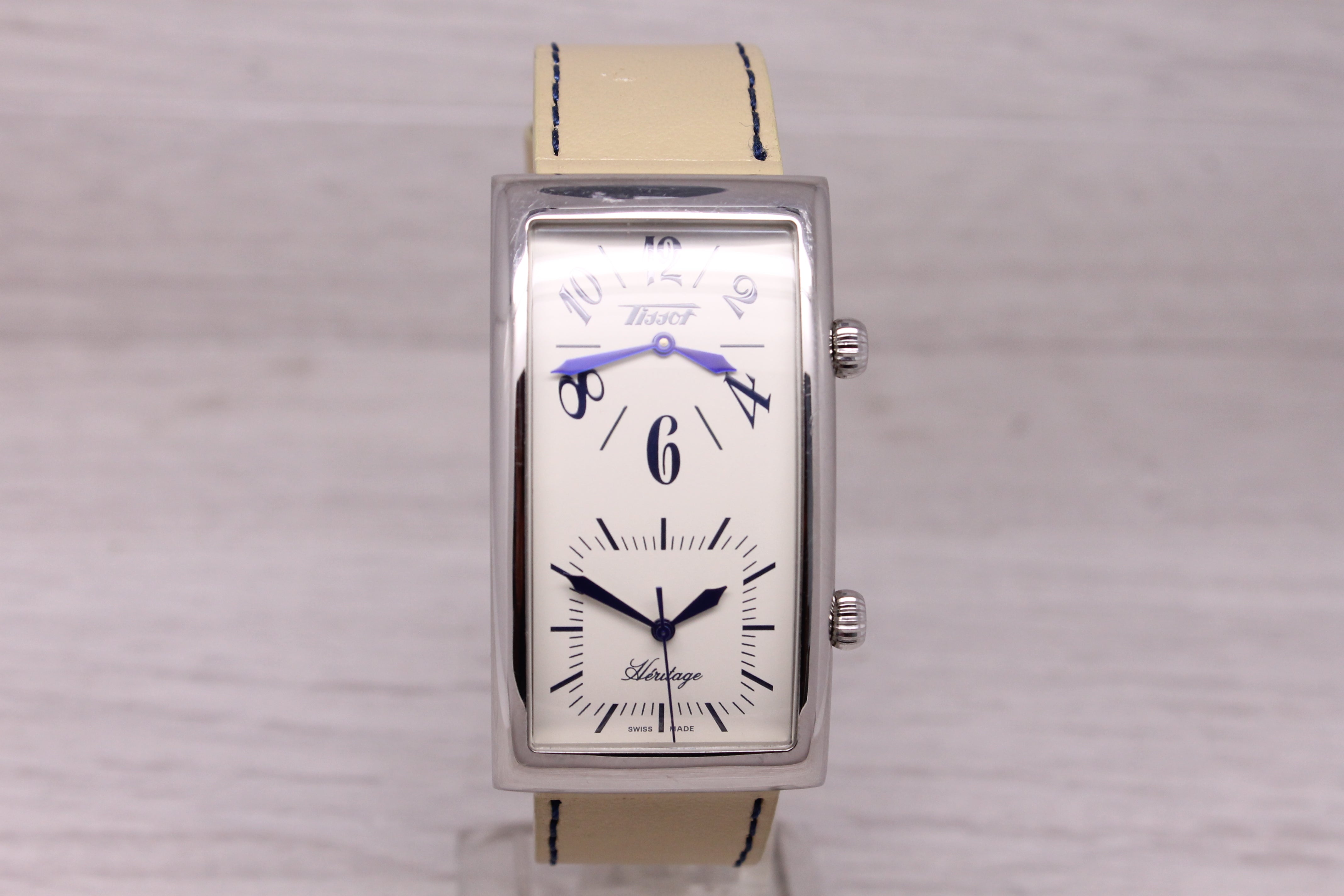 Tissot Heritage Dual Time Zones Quartz 27mm Watch Swiss Z182/282