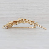 Light Gray Vintage Cartier Large Leaf Brooch 14k Yellow Gold Floral Statement Pin