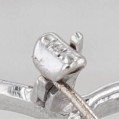 Antique Diamond Bow Brooch 6.72ctw Platinum 18k Gold Convertible 3 Pins