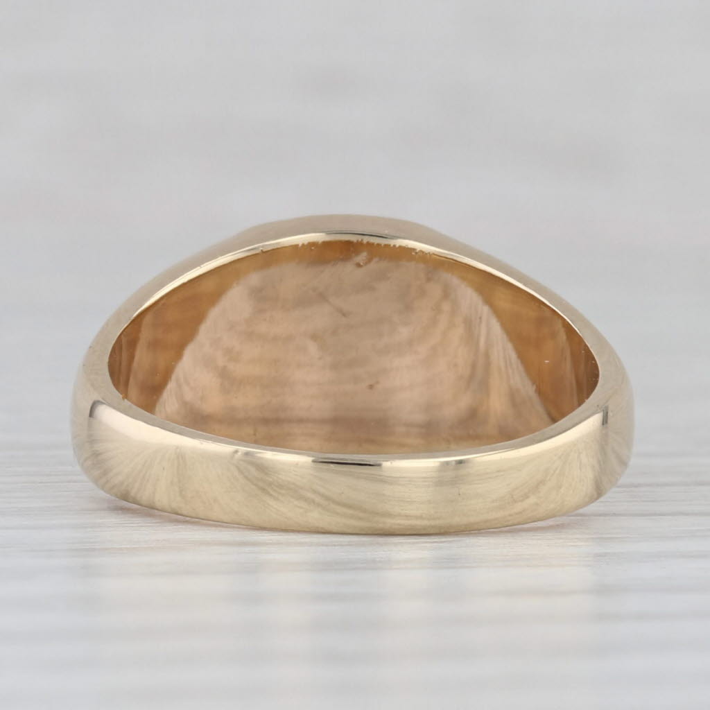 Engravable Signet Ring 14k Yellow Gold Size 7 Vintage