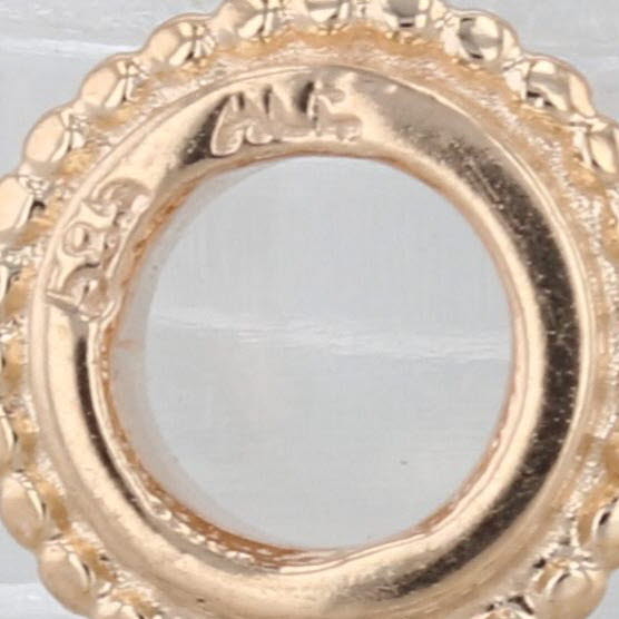 Authentic Pandora 750224 Sun Spacer Charm 14k Gold Retired Bead