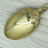 Gray Vintage 1910 Anton Michelsen Sterling Silver Christmas Spoon Denmark JUL 1st Yr