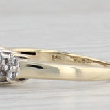 Light Gray 0.44ctw Diamond Tiered Pyramid Ring 14k Yellow Gold Size 6 Stackable